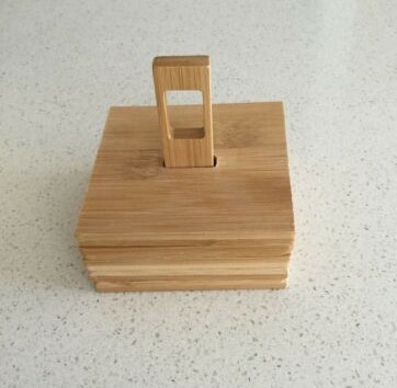 Bamboo Coaster Heat Insulation Cup Mat Pads Set of 4