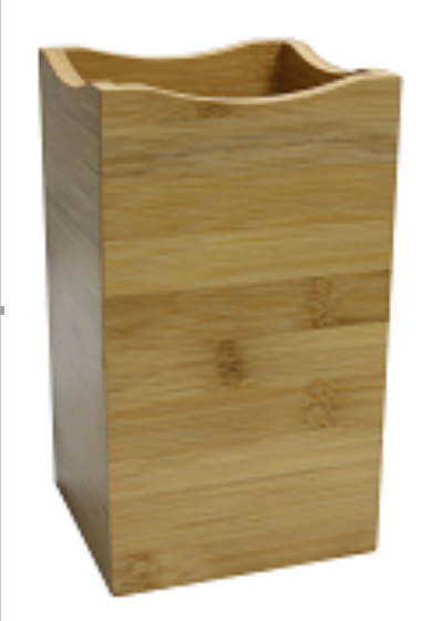 Bamboo Utensil Holder or Caddy for Kitchen Tools.