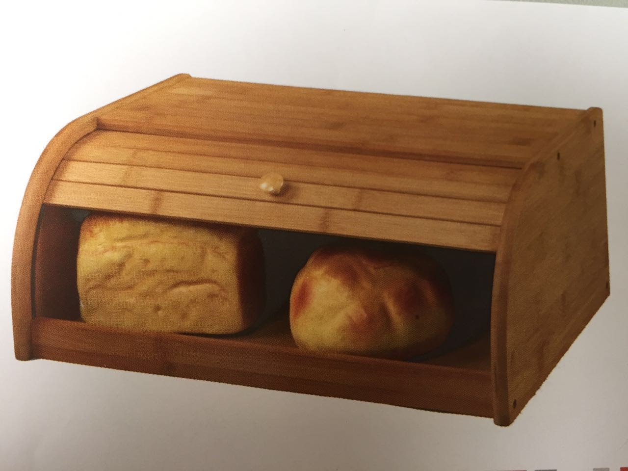 100% Bamboo Bread Box Roll Top